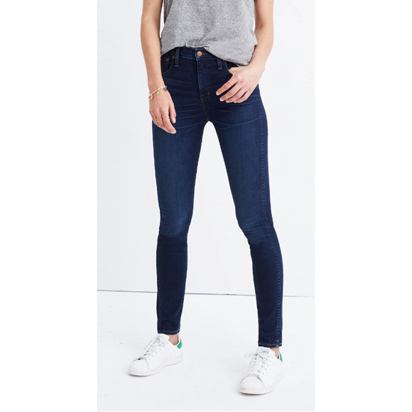 NWT Madewell 10" High-Rise Skinny Jeans in Hayes Wash 28 - Picture 1 of 6